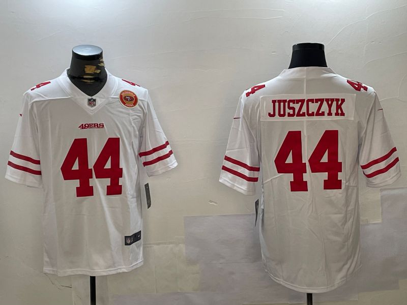 Men San Francisco 49ers #44 Juszczyk White Second generation 2024 Nike Limited NFL Jersey style 5->san francisco 49ers->NFL Jersey